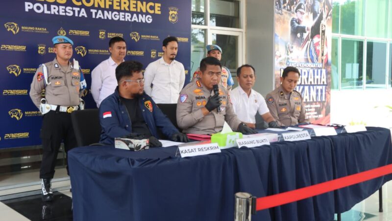 Lima Terduga Pelaku Pengeroyokan dan Kekerasan Seksual di Panongan Ditangkap Polresta Tangerang