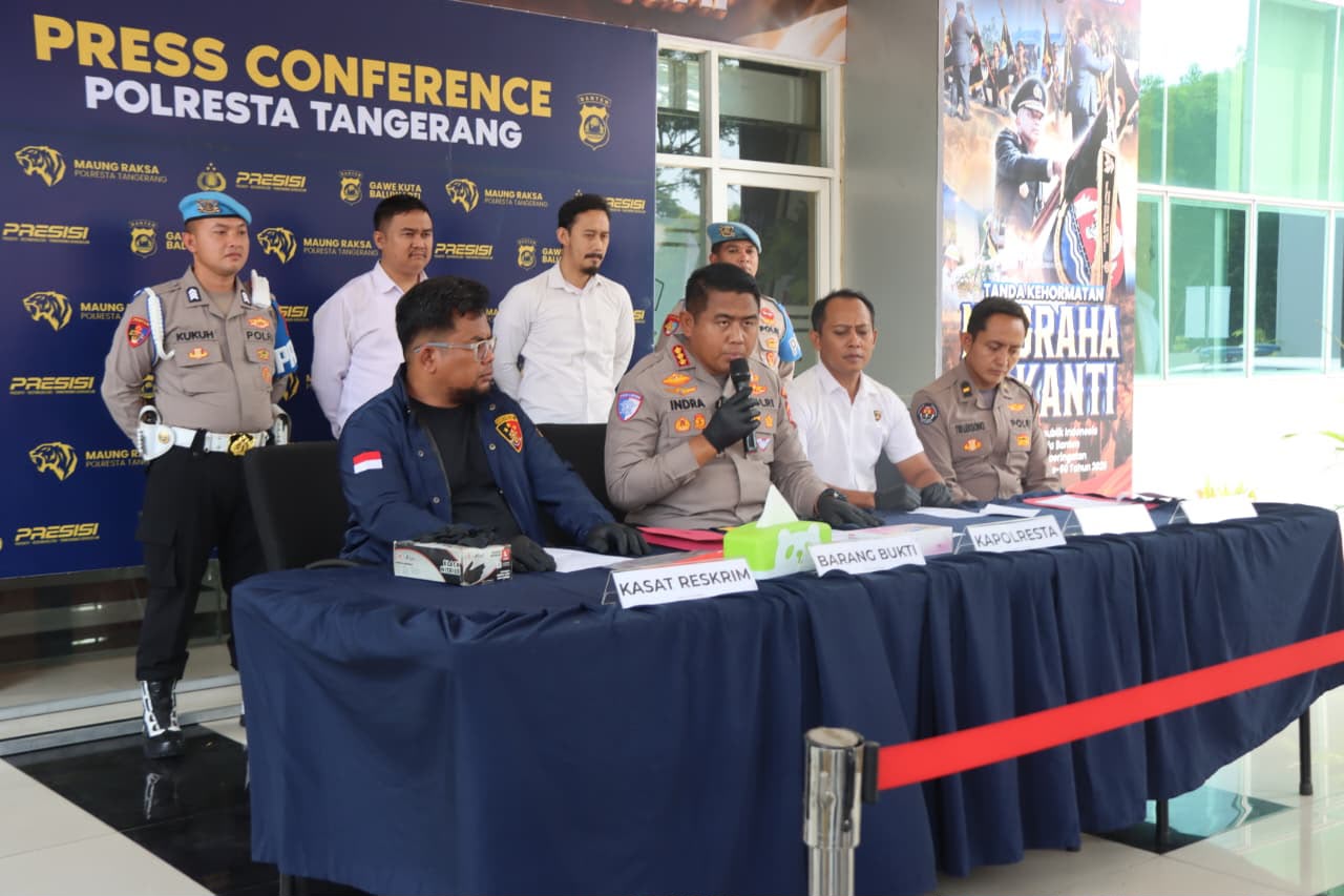 Lima Terduga Pelaku Pengeroyokan dan Kekerasan Seksual di Panongan Ditangkap Polresta Tangerang