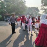 Satlantas Polres Kotim Amankan Pawai Anak TK Shauha Qolbu Meriahkan HUT RI Ke-81