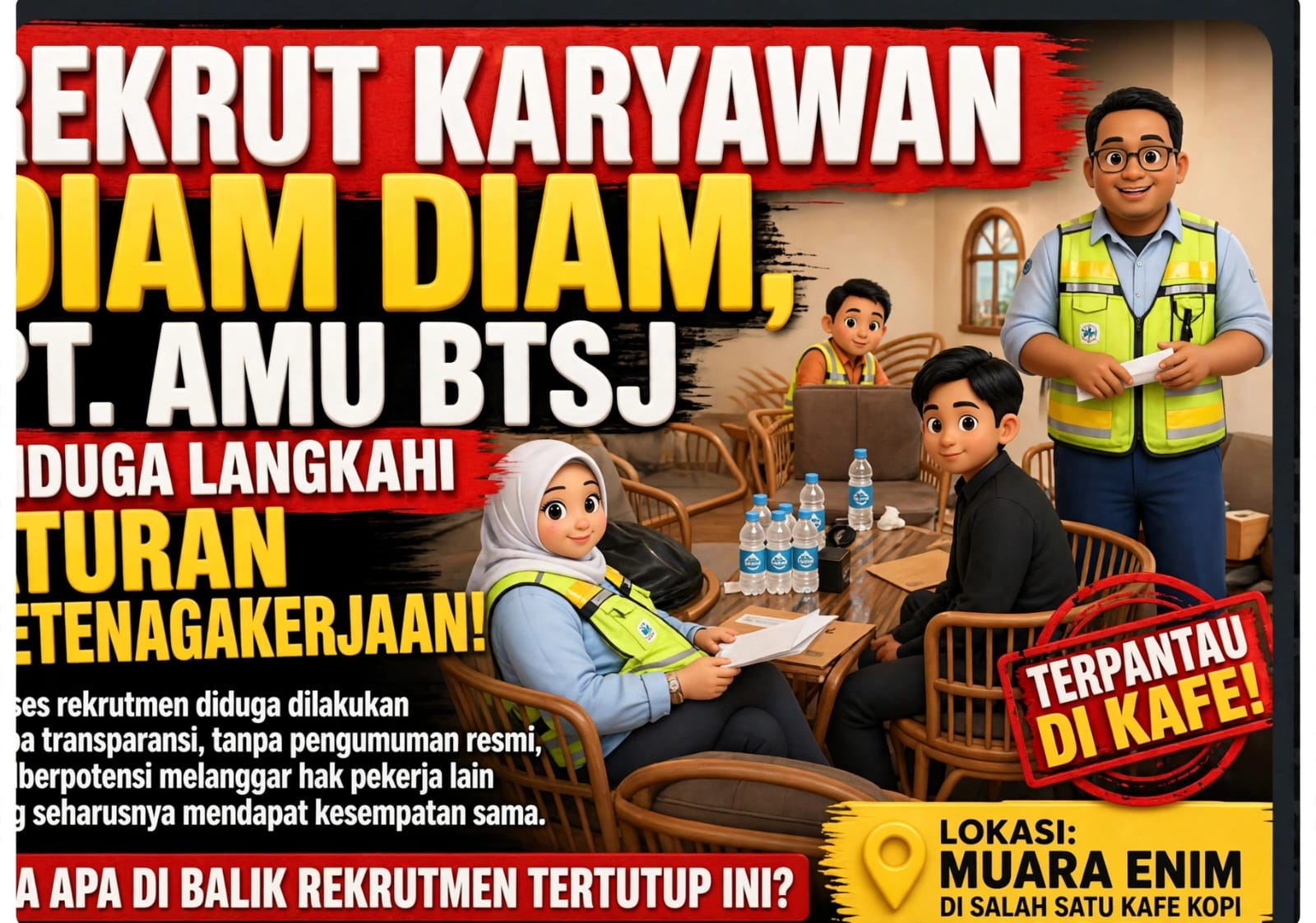 DPC GRIB JAYA Muara Enim Siapkan Investigasi Total dan Laporkan Dugaan Praktek “Mahar” Rekrutmen Tenaga Kerja PT. AMU & Subcon PT. PAMA