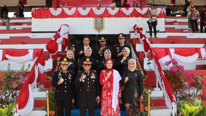 Kapolres Kotim Hadiri Upacara HUT RI Ke-81 di Stadion 29 November Sampit