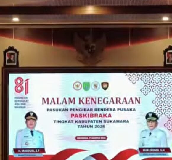 Malam Kenegaraan Paskibraka Kabupaten Sukamara 2026