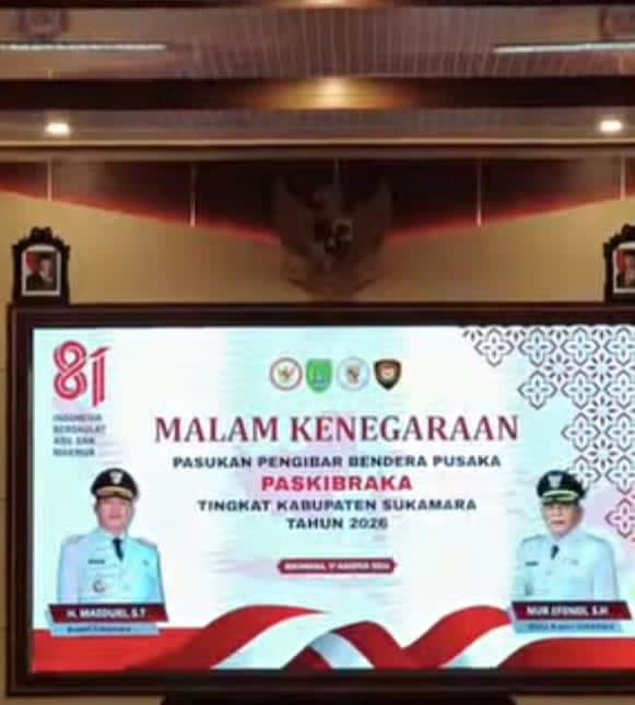 Malam Kenegaraan Paskibraka Kabupaten Sukamara 2026