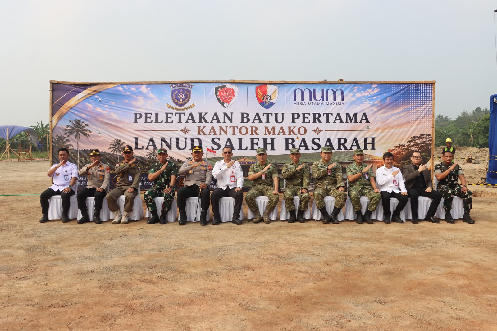 Hadiri Groundbreaking Mako Lanud Saleh Basarah, Kapolresta Tangerang Dorong Perkuat Sinergi Pertahanan dan Keamanan