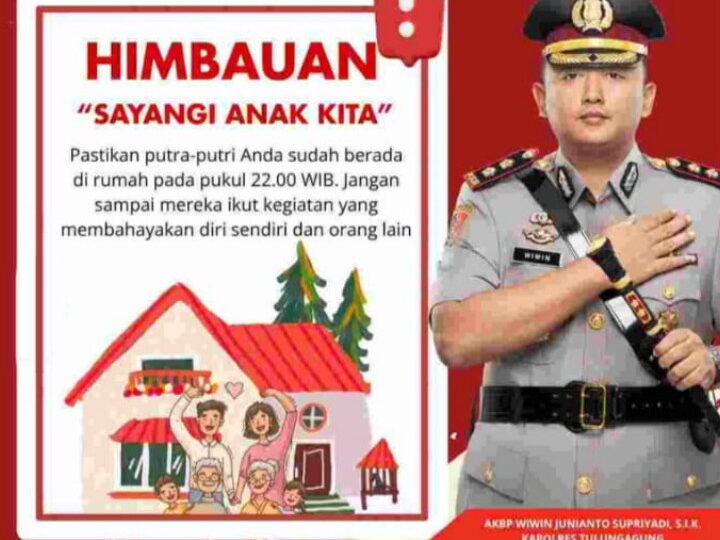 Himbaua Kapolres Tulungagung: Ingatkan Orang Tua Pastikan Anak di Rumah Pukul 22.00 WIB
