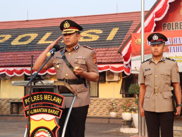 Teguhkan Semangat Bhayangkara, Kapolres Melawi Pimpin Khidmat Upacara Hari Juang Polri 2026.