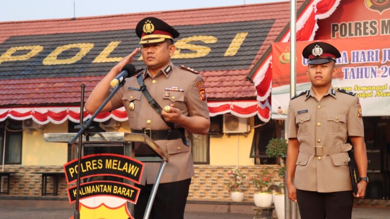 Teguhkan Semangat Bhayangkara, Kapolres Melawi Pimpin Khidmat Upacara Hari Juang Polri 2026.