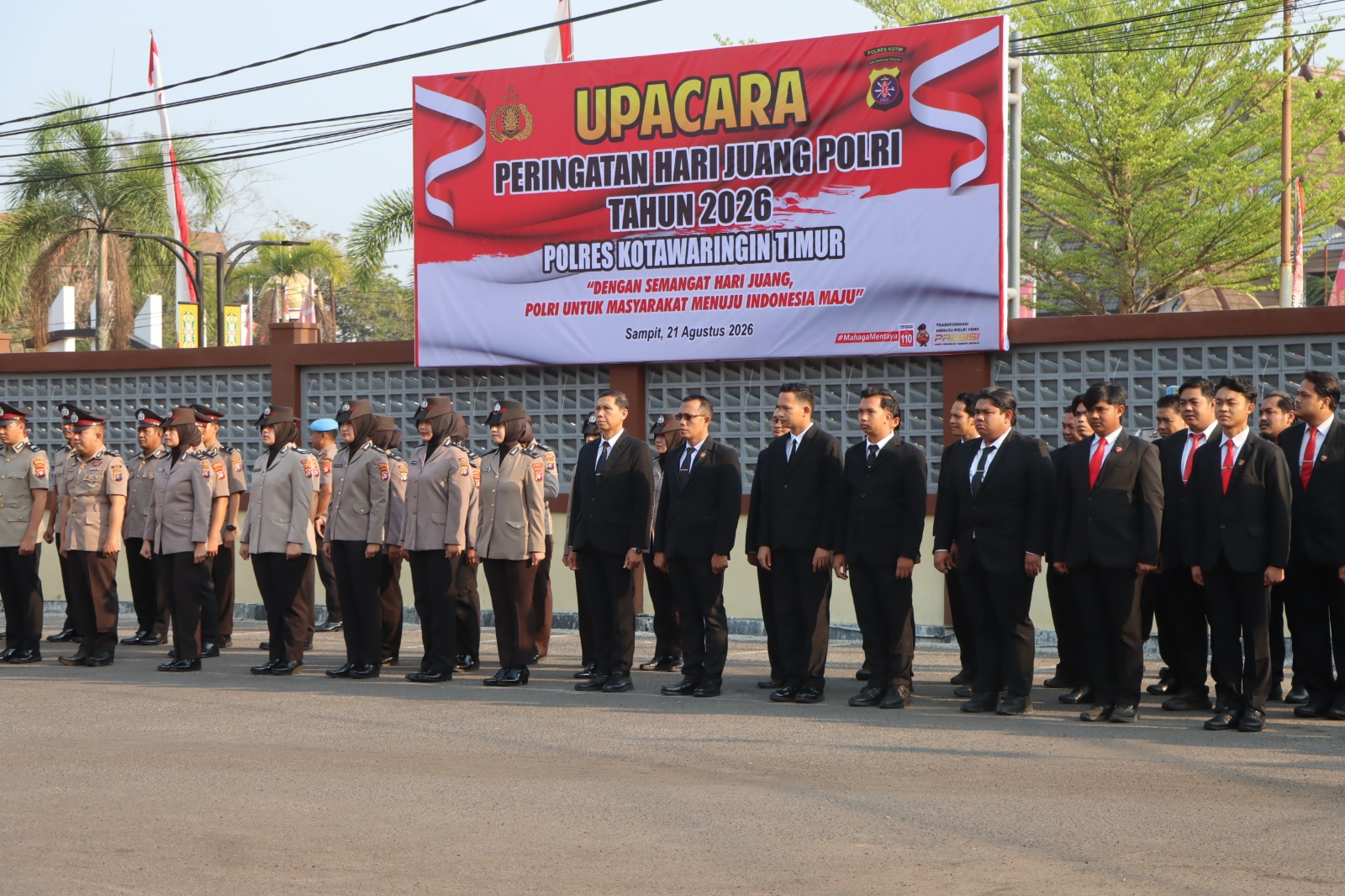 Semangat Proklamasi Polisi 1945, Polres Kotim Gelar Upacara Hari Juang Polri 2026