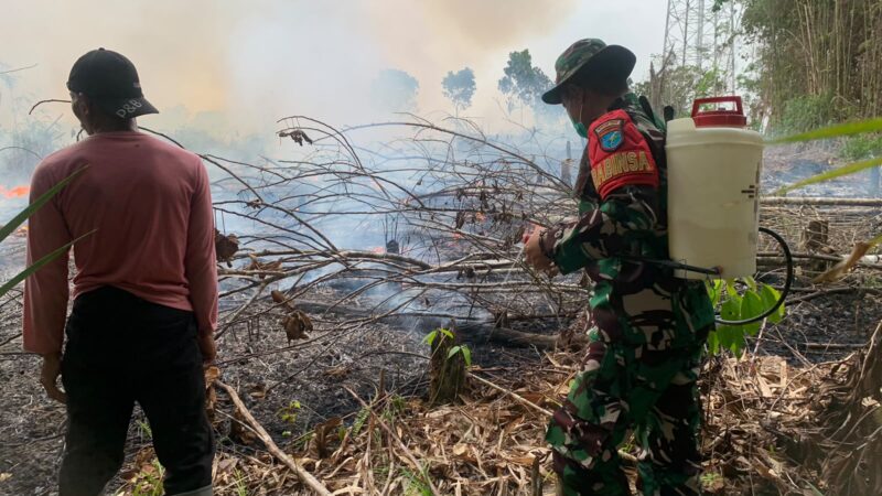 Kodim 1204/Sanggau Intensifkan Patroli dan Penanganan Karhutla di Wilayah Sanggau dan Sekadau.