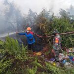 Personel Kodim 1015/Sampit Laksanakan Pemadaman Karhutla