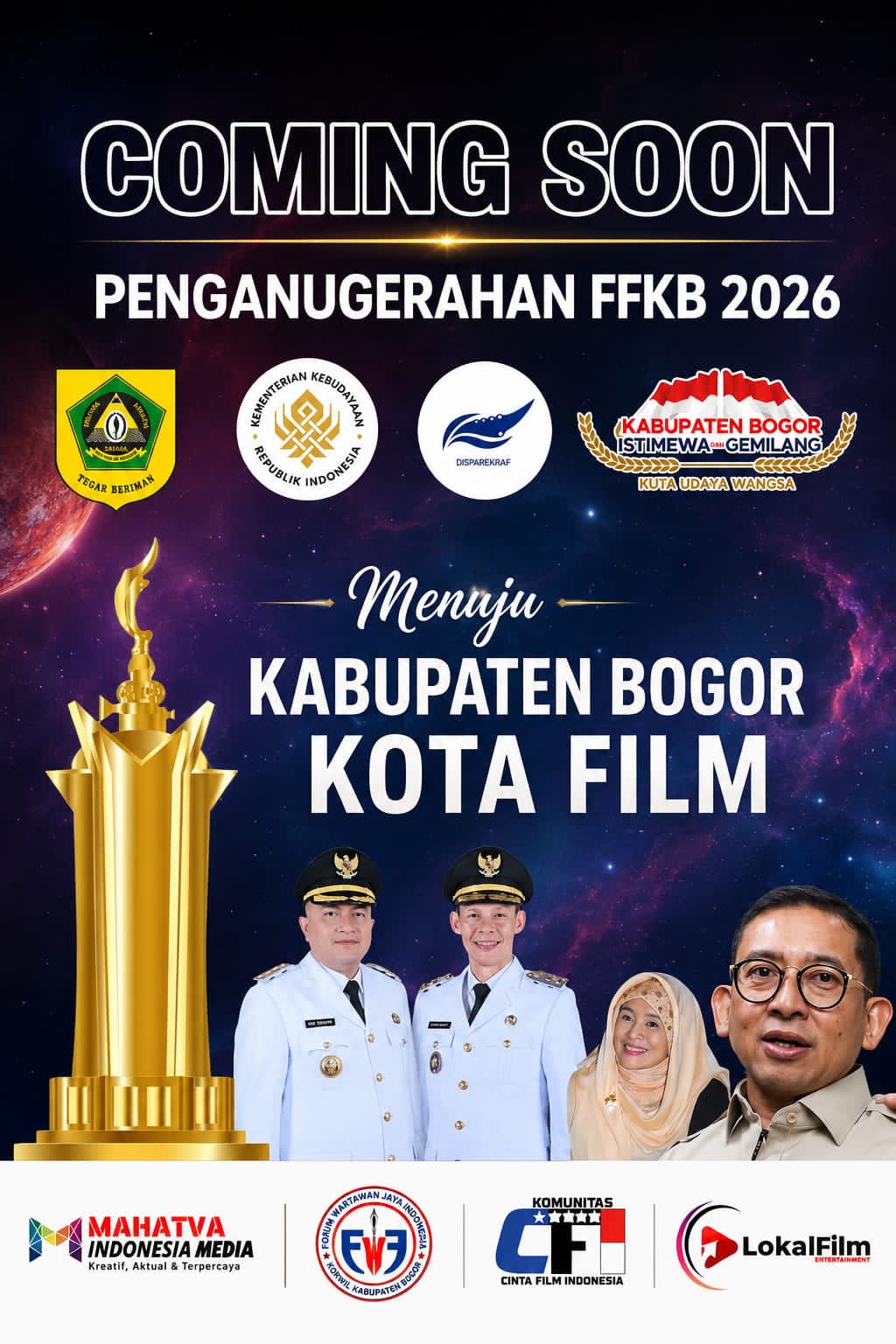 Penganugerahan Festival Film Kabupaten Bogor 2026 Dipastikan Digelar 12 September