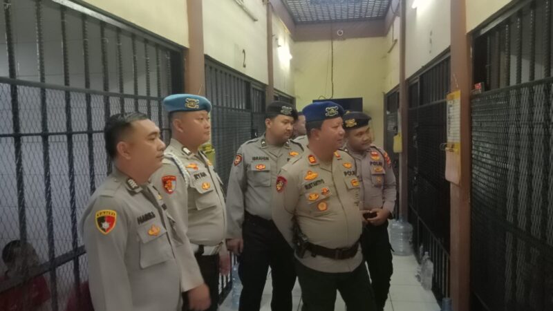 Rutin Diawasi, Sipropam dan Pamenwas Cek Kondisi Tahanan
