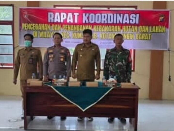 Gelar Rapat Koordinasi Pencegahan Dan Penanganan Karhutla di Kecamatan Kumai