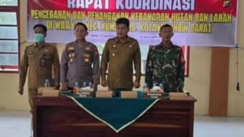 Gelar Rapat Koordinasi Pencegahan Dan Penanganan Karhutla di Kecamatan Kumai