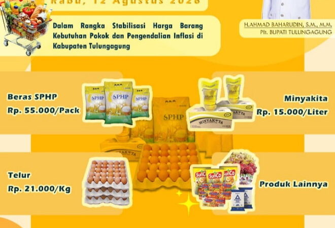 OPERASI PASAR DILAKSANAKAN DI DESA BULUS TULUNGAGUNG, STABILISASI HARGA KEBUTUHAN POKOK MASYARAKAT