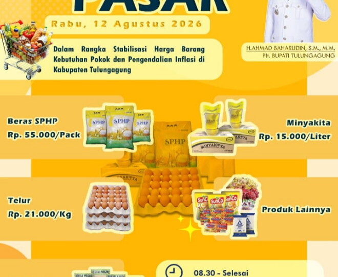 OPERASI PASAR DILAKSANAKAN DI DESA BULUS TULUNGAGUNG, STABILISASI HARGA KEBUTUHAN POKOK MASYARAKAT