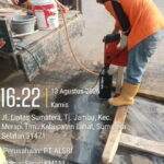 Dalam Hitungan Jam,Vendor Pekerjaan Jalan Melanggar Kesepakatan Bersama, Core Drill Beton Tetap Dilakukan.