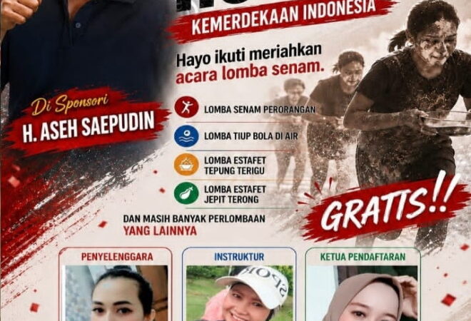 H. ASEH SAEPUDIN, SH.MH Menggelar Kemeriahan HUT RI ke-81 Dengan Beragam Lomba di Pasar Parungpanjang