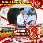 Segenap Keluarga Besar PT. SWADAYA SAPTA PUTRA Mengucapkan HUT Kemerdekaan RI ke 81, Indonesia Berdaulat Adil dan Makmur
