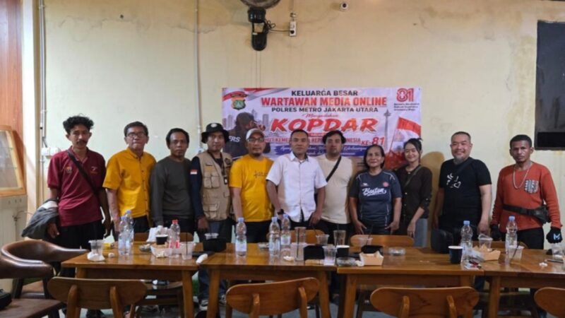 Perkuat Sinergi Pers dan Kepolisian, Pokja Media Online Polres Metro Jakut Gelar Kopdar