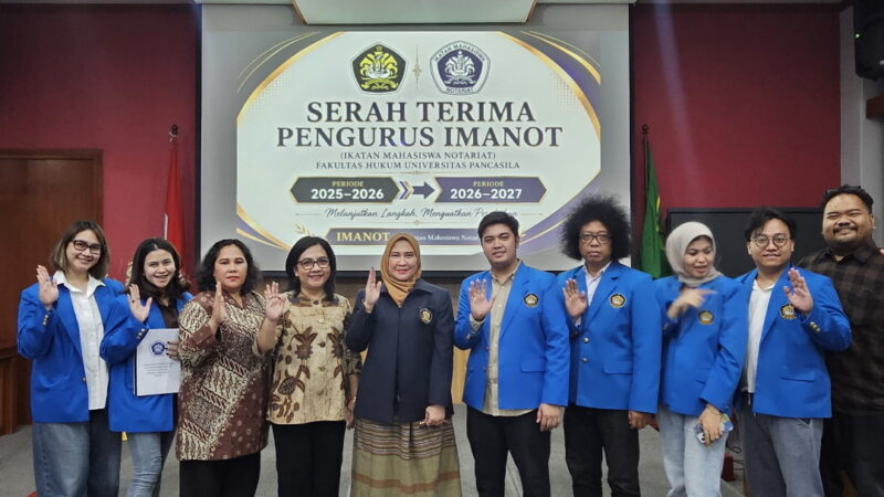 Puguh Kribo Terpilih menjadi Ketua ​IMANOT Fakultas Hukum Universitas Pancasila Pengurus Periode 2026–2027