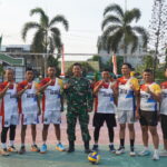 Meriahkan Hari Kemerdekaan RI ke-81, Personel Kodim 1015/Sampit Ikuti Lomba Bola Voli di Makorem 102/Pjg