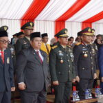 Kasdam XXI/RI Hadiri Penurunan Bendera HUT ke-81 RI di Provinsi Lampung