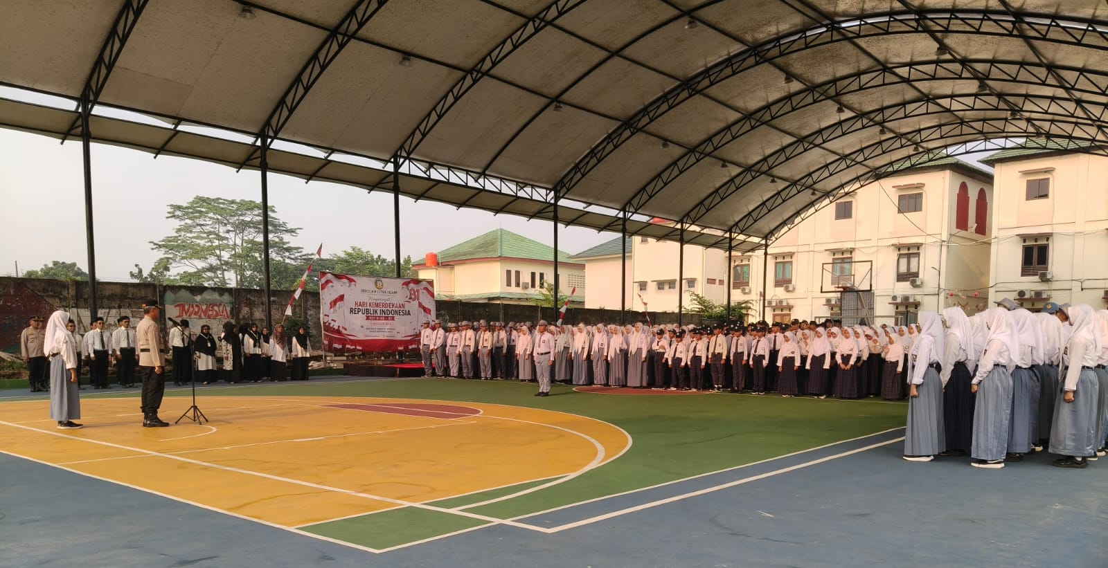 Wakapolresta Tangerang Jadi Pembina Upacara di Citra Islamic, 404 Pelajar Diingatkan Bahaya Narkoba dan Kenakalan Remaja
