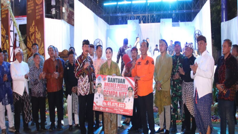 Momentum Brebes Culture Festival Pemkab Brebes Lepas Bantuan Untuk Korban Bencana NTT