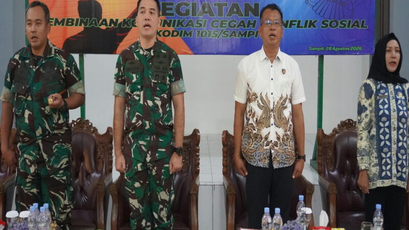 Kodim 1015/Sampit, Gelar Pembinaan Komunikasi Cegah Konflik Sosial Tahun 2026