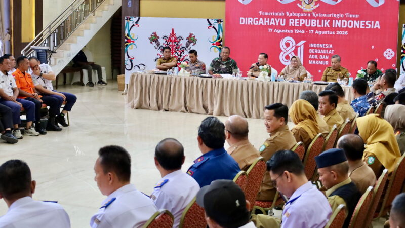 Dandim 1015/Sampit Hadiri Rakor Penanggulangan Darurat Bencana Karhutla Serta Kekeringan di Kabupaten Kotawaringin Timur Tahun 2026