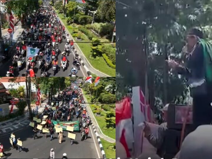 Ratusan Jukir Yang Tergabung Dalam Wadah Paguyuban Jukir Surabaya (PJS) Unjuk Rasa di Balai Kota Surabaya