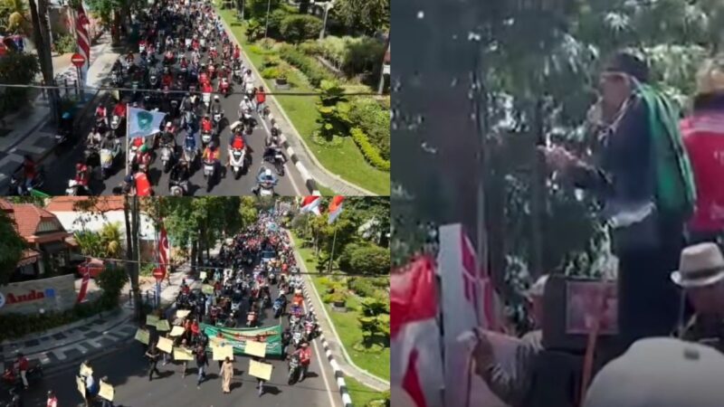 Ratusan Jukir Yang Tergabung Dalam Wadah Paguyuban Jukir Surabaya (PJS) Unjuk Rasa di Balai Kota Surabaya