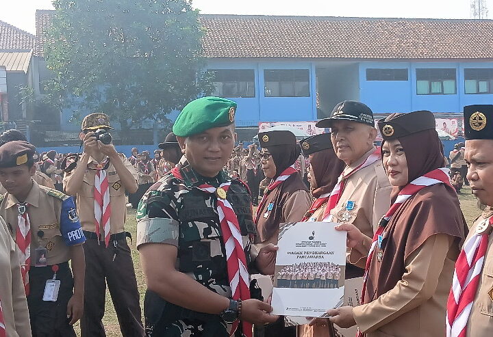 Peringati Hari Pramuka ke-65, Danramil Parungpanjang Ajak Generasi Muda Sukseskan Swasembada Pangan