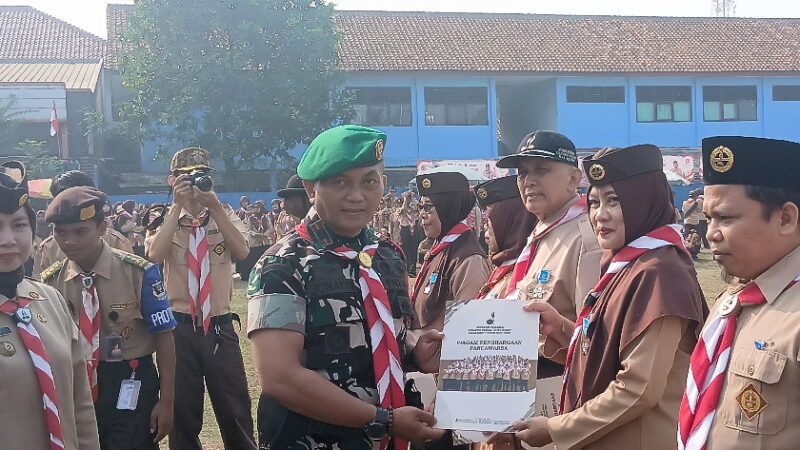 Peringati Hari Pramuka ke-65, Danramil Parungpanjang Ajak Generasi Muda Sukseskan Swasembada Pangan