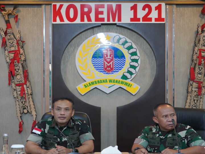 Korem 121/Abw Terima Tim Pengawas Audit Kinerja Itjenad Tahun 2026.