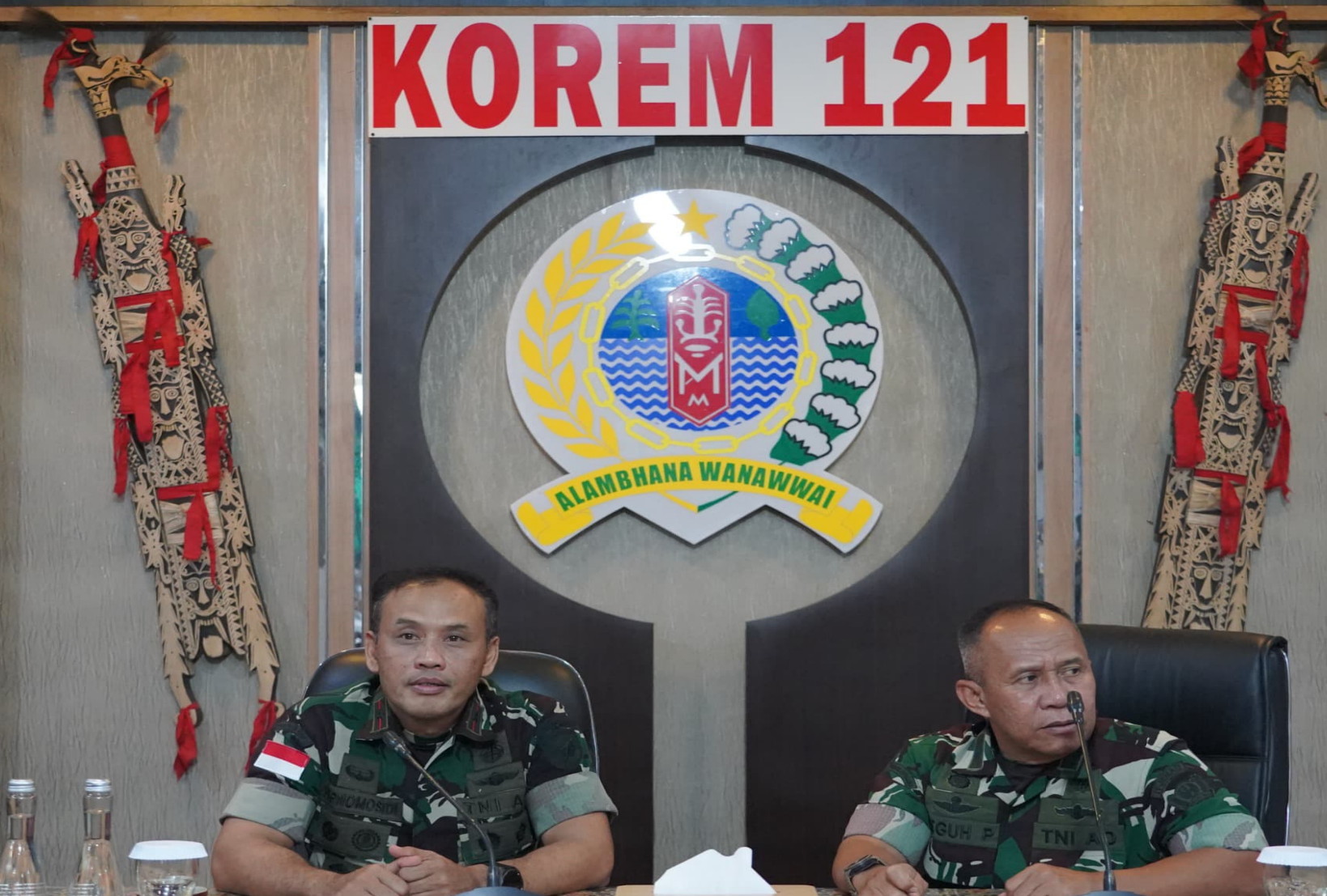 Korem 121/Abw Terima Tim Pengawas Audit Kinerja Itjenad Tahun 2026.