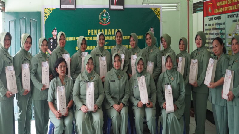 Ketua Persit KCK Cabang XLI, Laksanakan Kunjungan Ke Jajaran Ranting