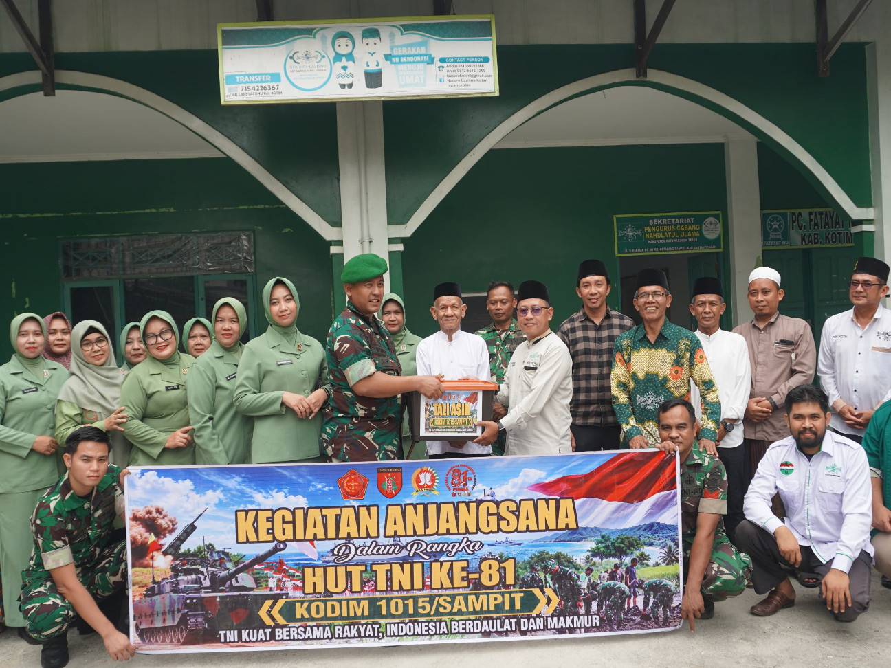 Sambut HUT ke-81 TNI Tahun 2026, Kodim 1015/Sampit Gelar Anjangsana dan Serahkan Tali Asih