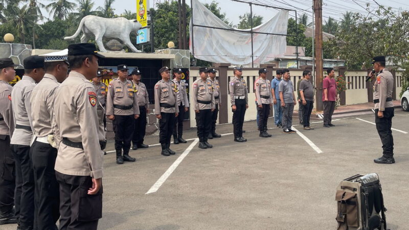 Kapolsek Mauk Pimpin Apel Pagi Personel