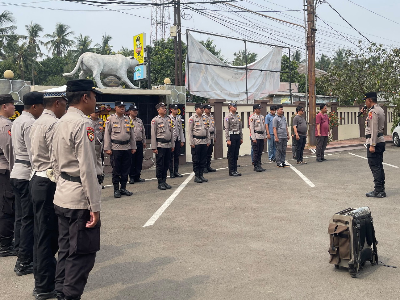 Kapolsek Mauk Pimpin Apel Pagi Personel