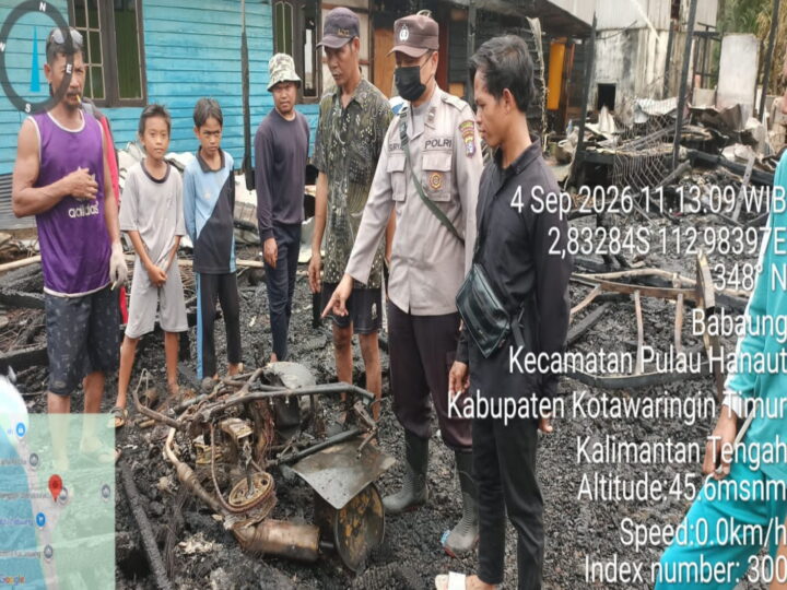 Tiga Rumah dan Satu Gedung Walet Terbakar di Pulau Hanaut, Kerugian Capai Rp750 Juta