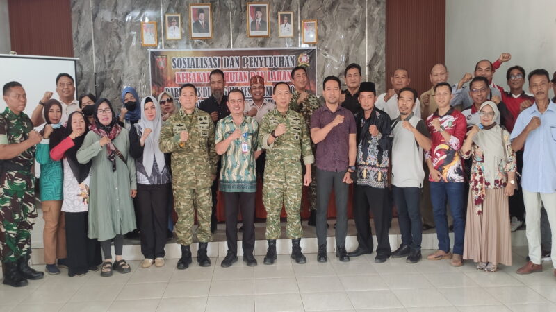 Dampingi Pasis Dikreg LVI Sesko TNI, Kodim 1015/Sampit Gelar Penyuluhan Karhutla di Baamang