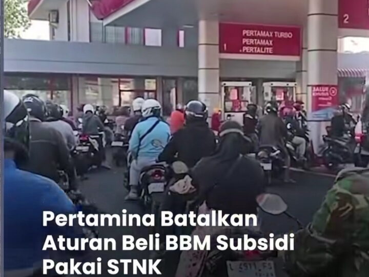 Pertamina Batalkan Aturan Membeli BBM Subsidi Pakai STNK