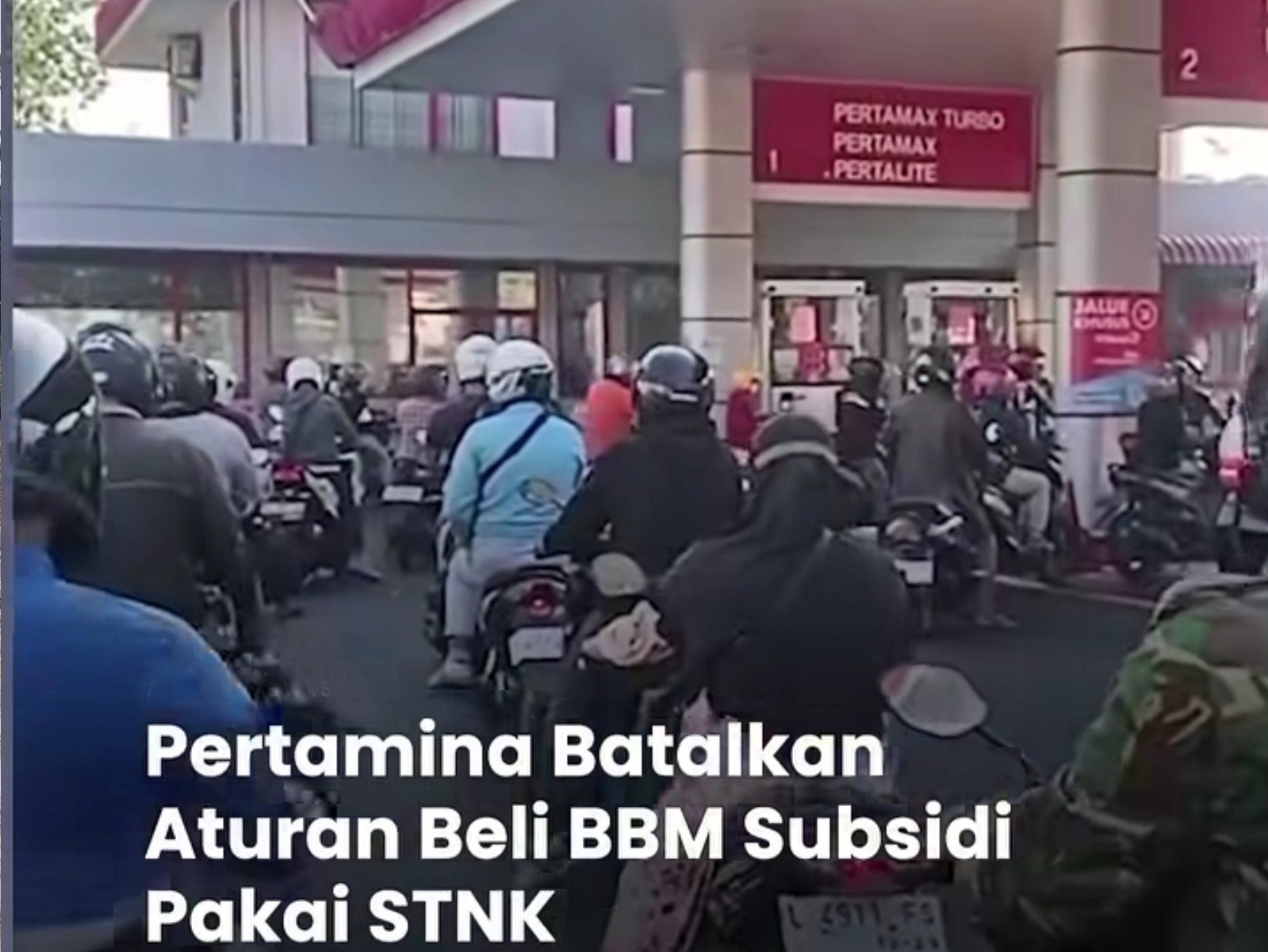 Pertamina Batalkan Aturan Membeli BBM Subsidi Pakai STNK