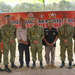 Komandan kodim 1015/Sampit Dampingi Pasis Sesko TNI Dikreg LVI Gelar Penyuluhan Karhutla.