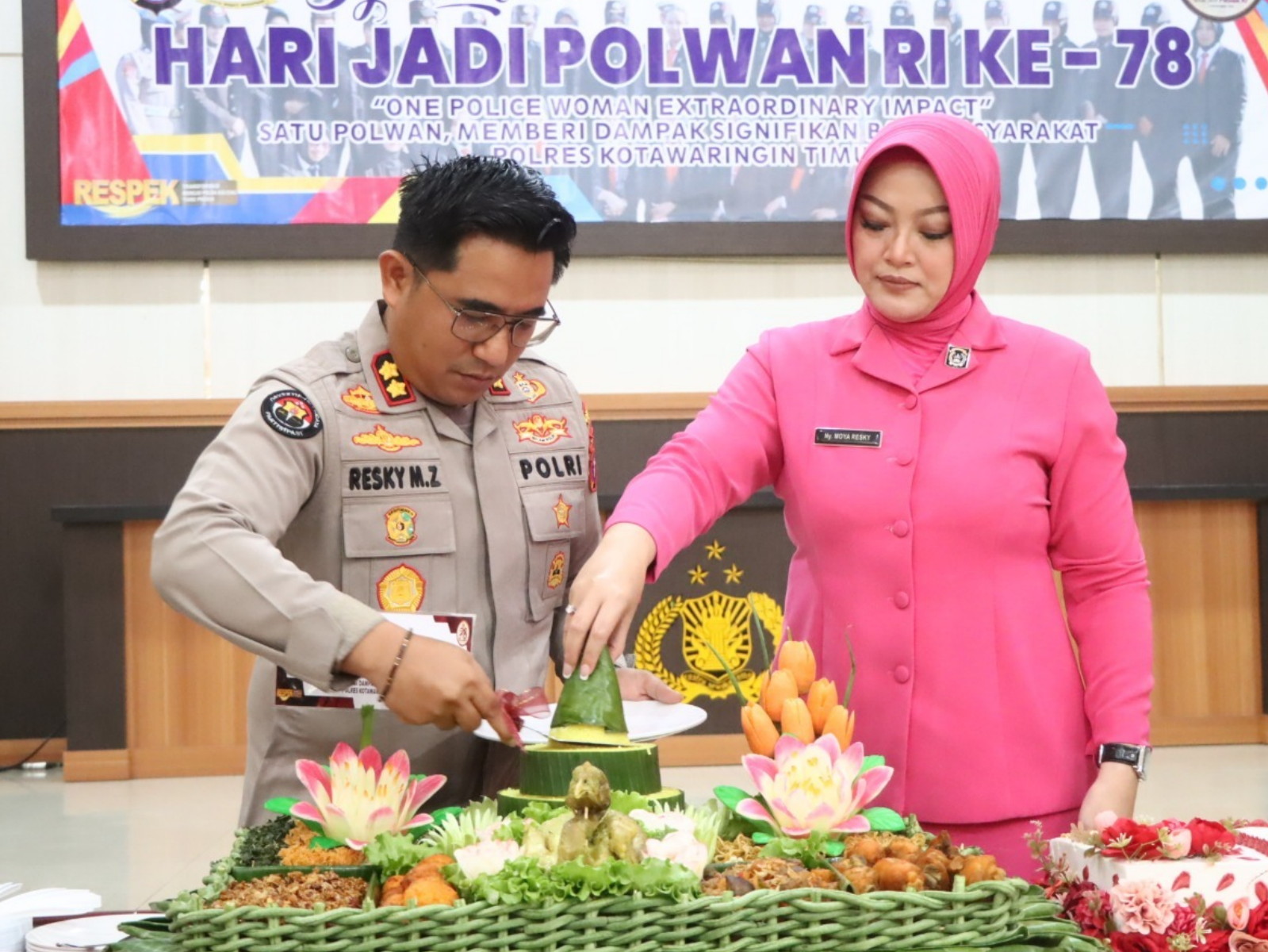 Syukuran Hari Jadi Polwan Ke-78 Digelar di Polres Kotim