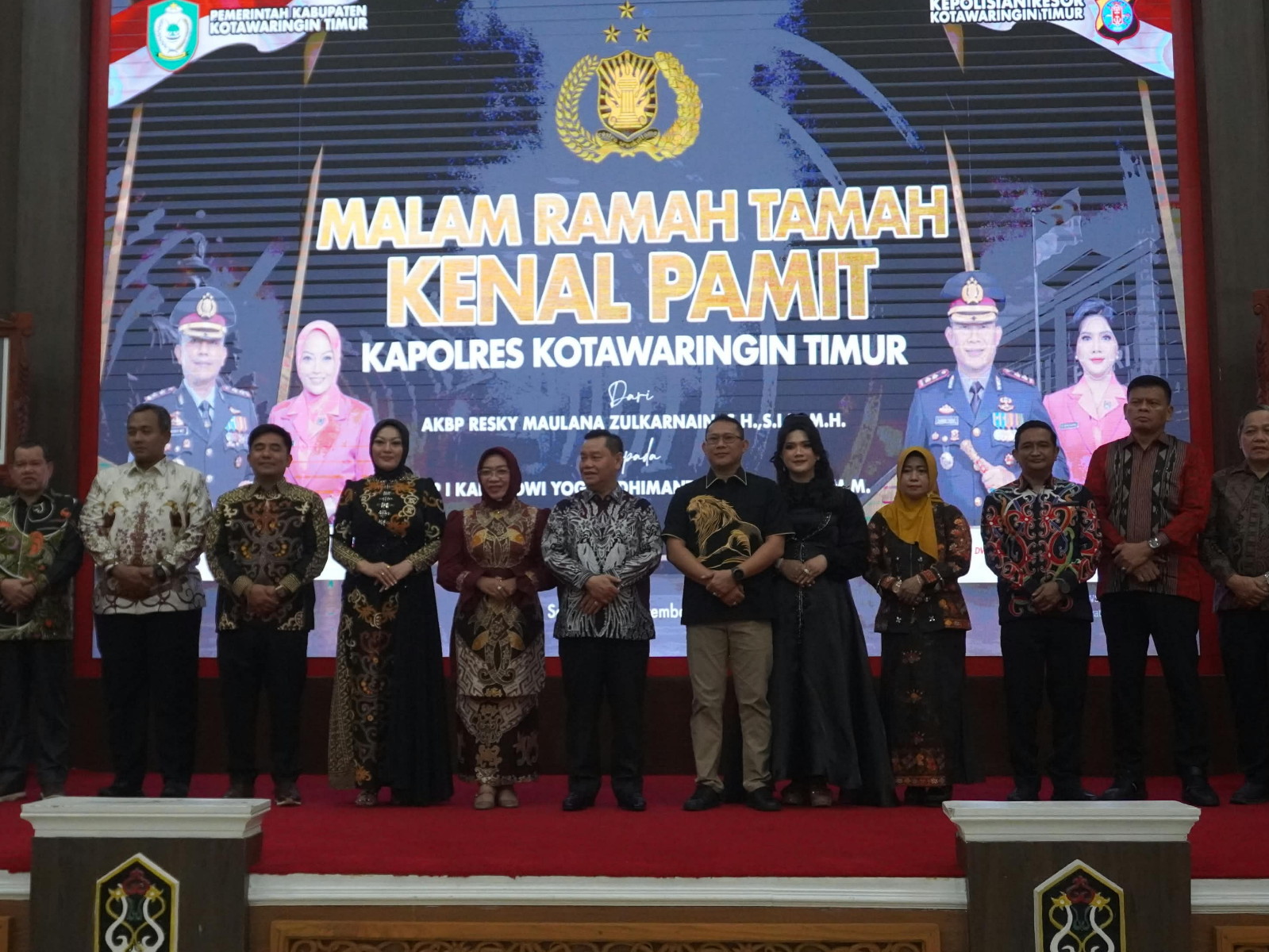 Komandan Kodim 1015/Sampit Hadiri Prosesi Penyambutan Kapolres Kotim