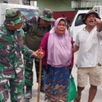 Antisipasi Erupsi Sinabung, Kodam I/BB Bantu Warga Kuta Tenggah Mengungsi