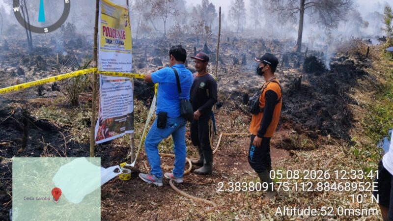 Tiga Kasus Karhutla di Wilkum Kotim dalam Tahap Penyidikan, Satu di Lahan Konsesi Diproses